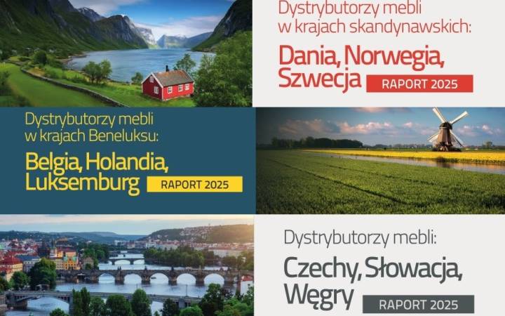 Dystrybucja mebli w Europie - sprawdź rabaty na pakiety raportów